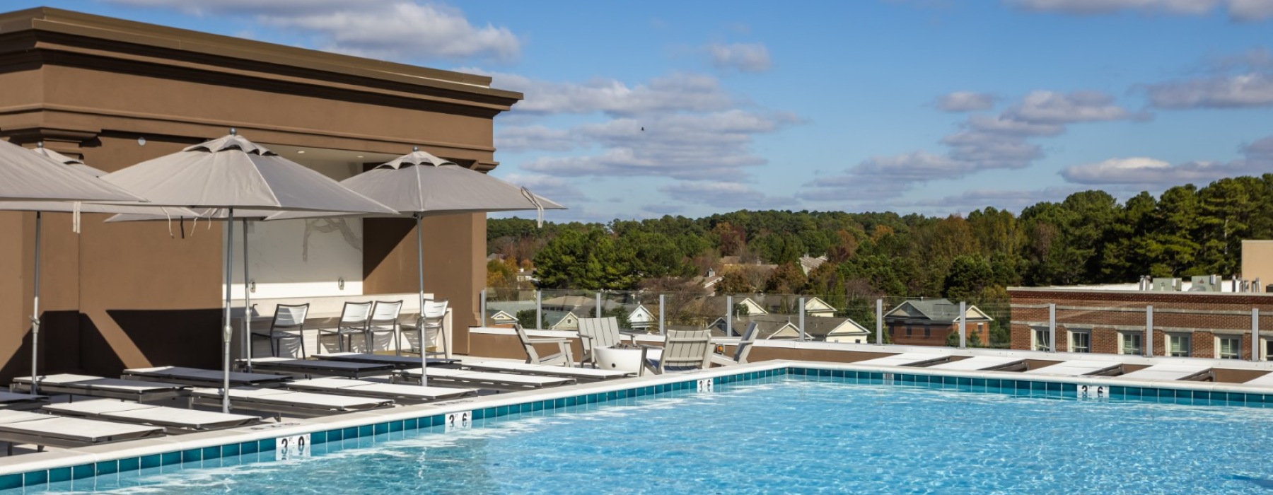 Rooftop Swimming Pool at 2020 Providence in Huntsville, AL